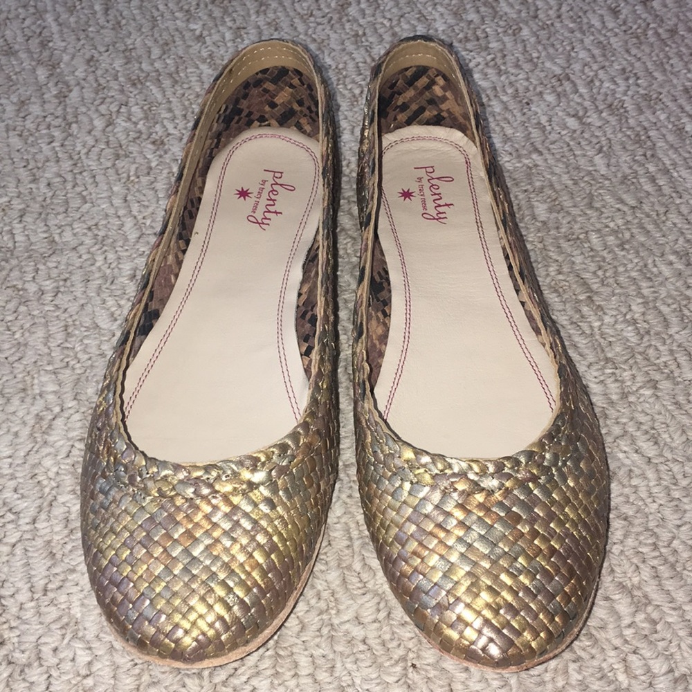 Anthropologie Plenty by Tracy Reese Metallic Shoes
